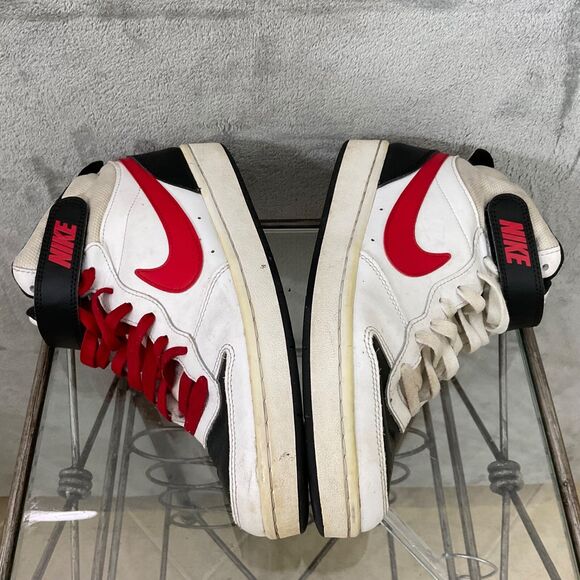 Nike Court Borough Mid 2 White University Red (GS) CD7782-110 Youth Sz 7Y - Picture 7 of 11